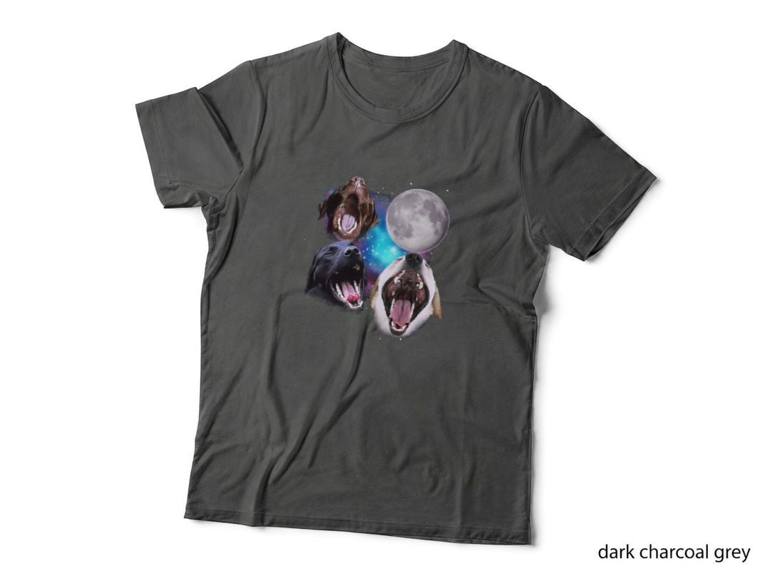 Three Labs Howl at the Moon T-Shirt