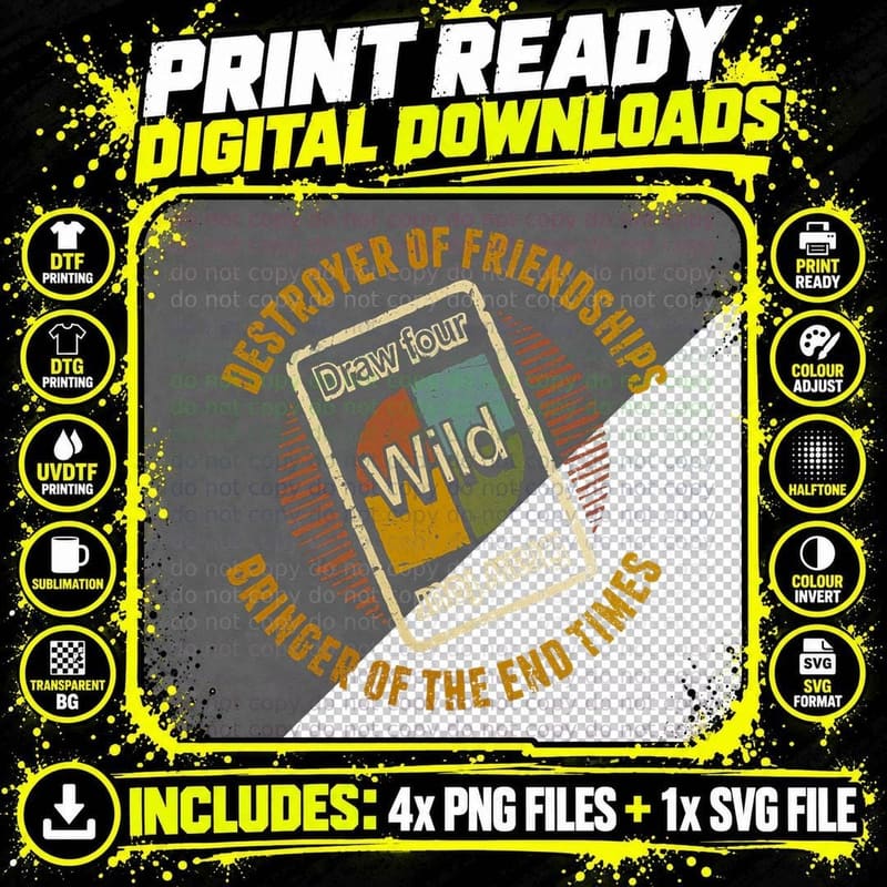 Destroyer of Friendships T-Shirt Png SVG Digital Bundle