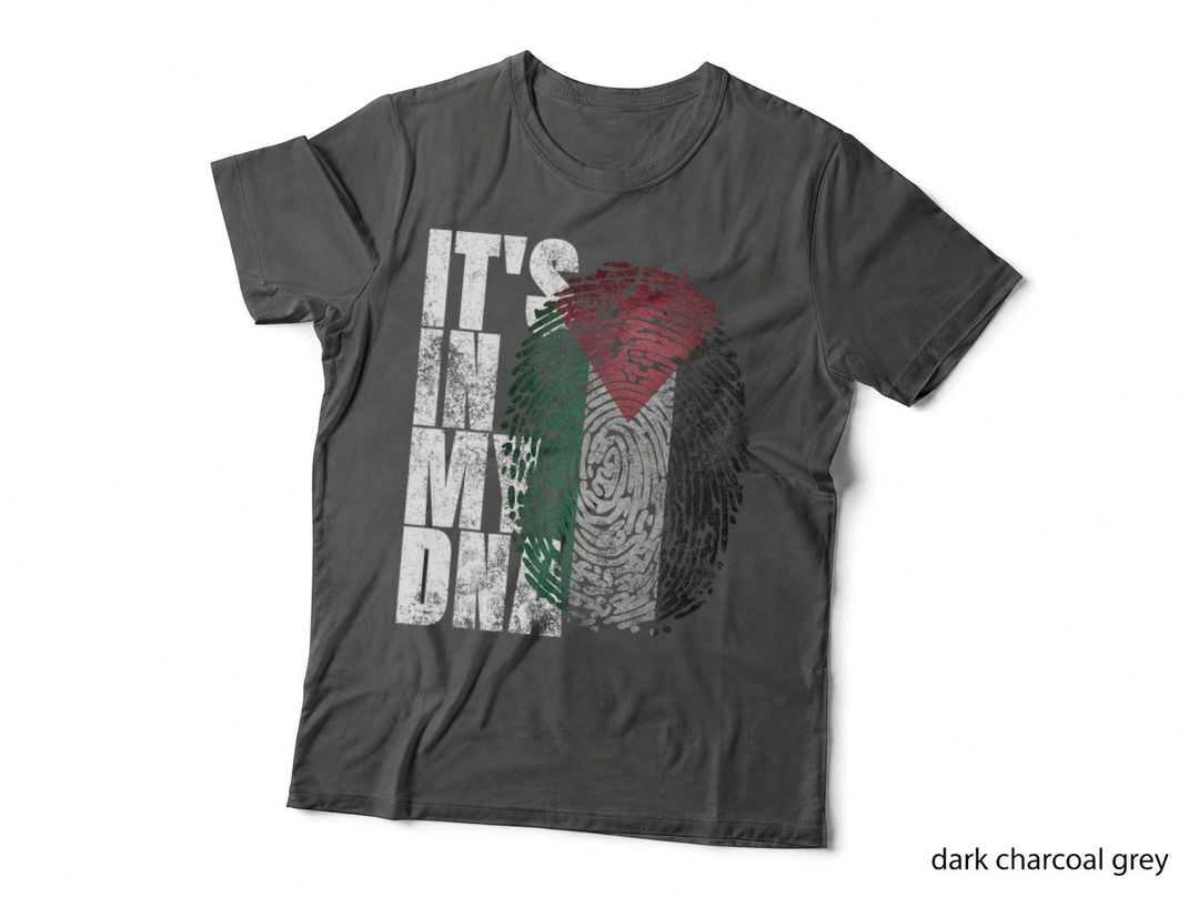 It's in My DNA Palestinian Shirt Arabic Gifts Palestine Flag T-Shirt