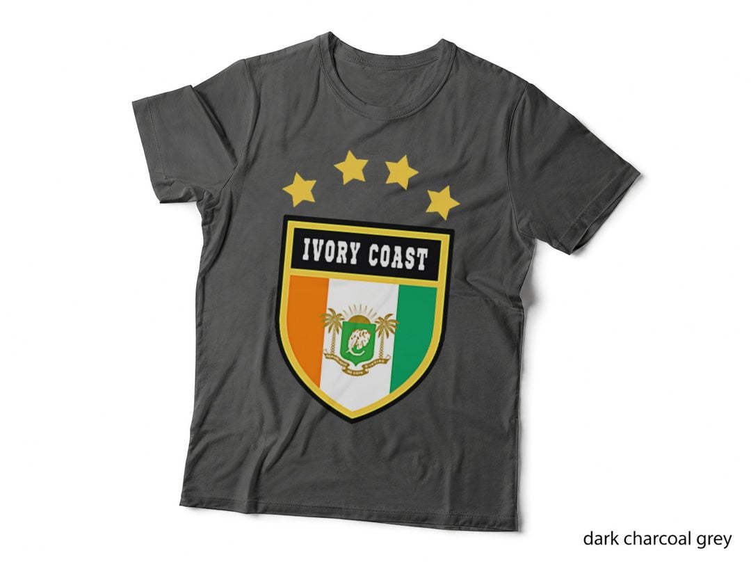 Ivory Coast Pocket Coat of Arms National Souvenir Flag T-Shirt