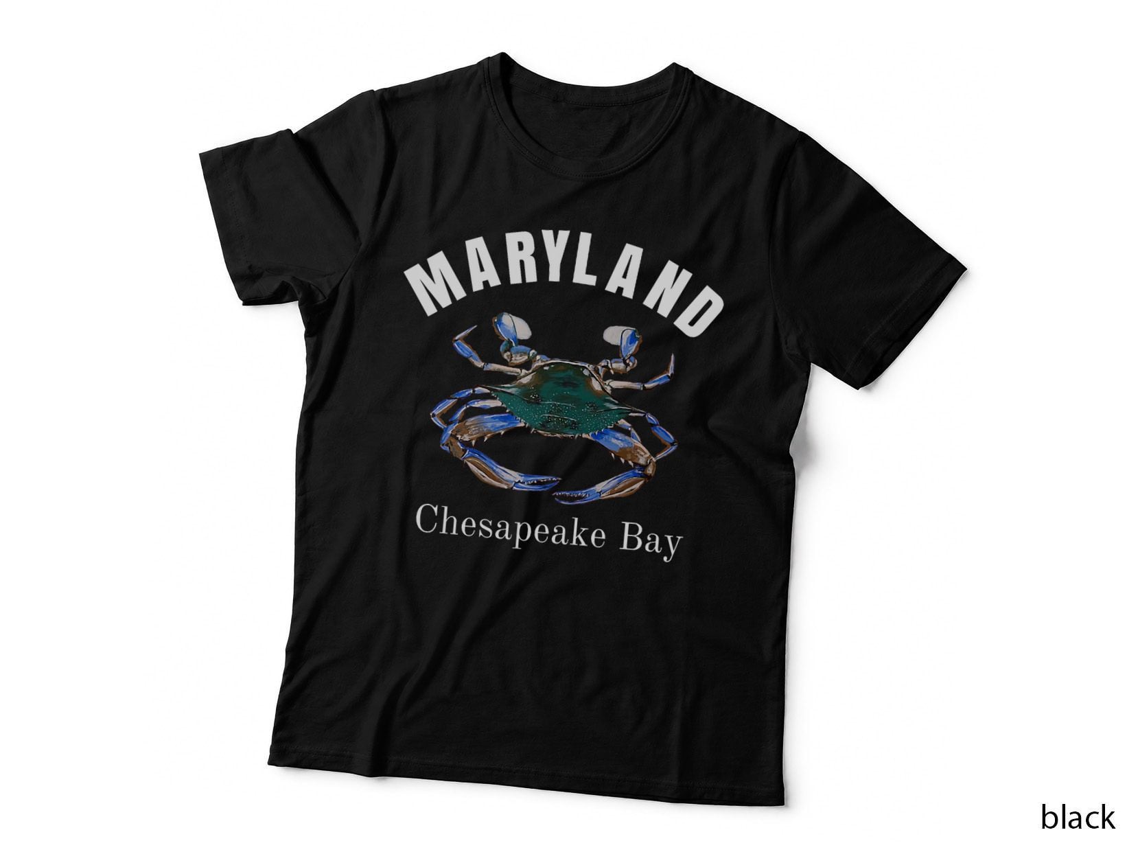 Maryland Chesapeake Bay Painted Blue Crab T-Shirt
