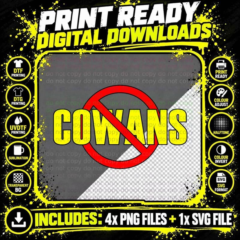 Masonic No Cowans Anti-Cowans Design Freemason T-Shirt Png SVG Digital Bundle