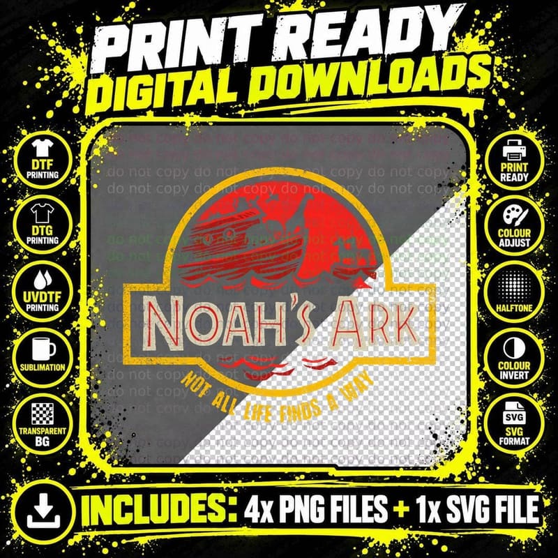 Not All Life Finds a Way T-Shirt Png SVG Digital Bundle