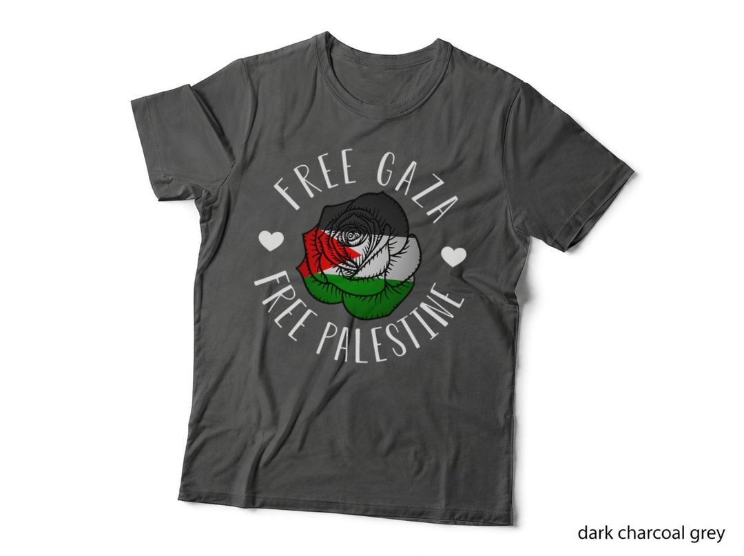 Palestine Free Palestine Free Gaza Palestine Flag Arabic T-Shirt