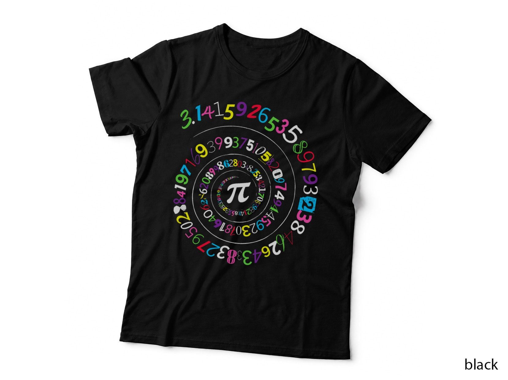 Pi Day Spiral Color Numbers 3.14 Happy Pi Day T-Shirt