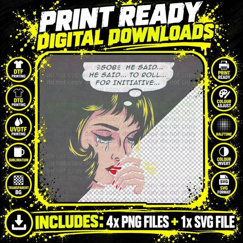 Roll for Initiative T-Shirt Png SVG Digital Bundle