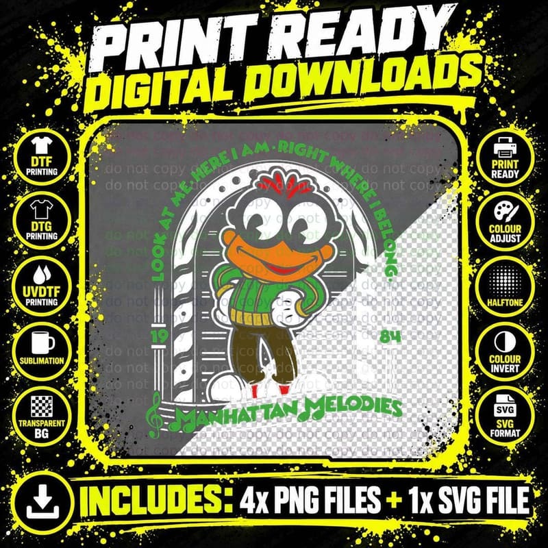 Scooter Muppets Manhattan Melodies T-Shirt Png SVG Digital Bundle
