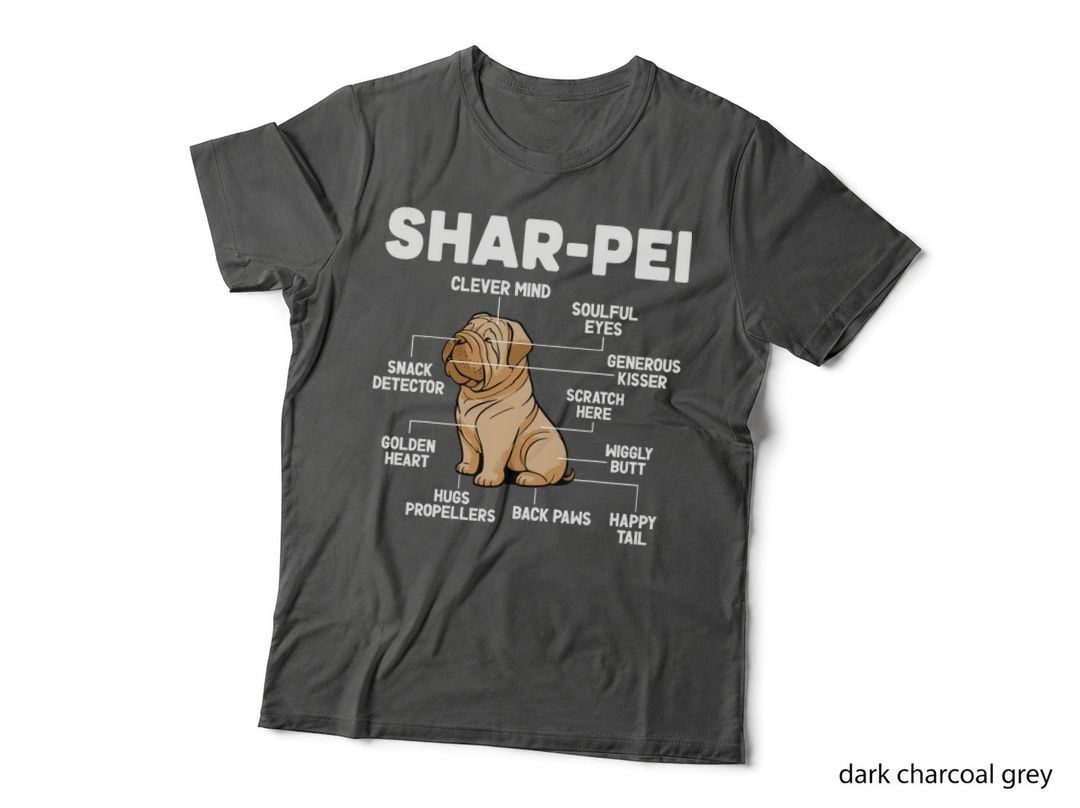 Shar Pei Anatomy Shar Pei Lover Shar Pei Owner T-Shirt