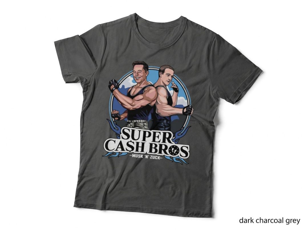 Super Cash Bros - Elon Musk vs Mark Zuckerberg T-Shirt
