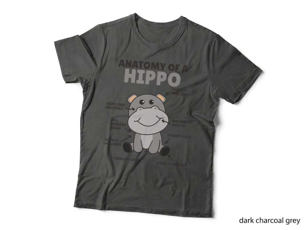 Sweet Hippo Explanation Anatomy of a Hippo T-Shirt