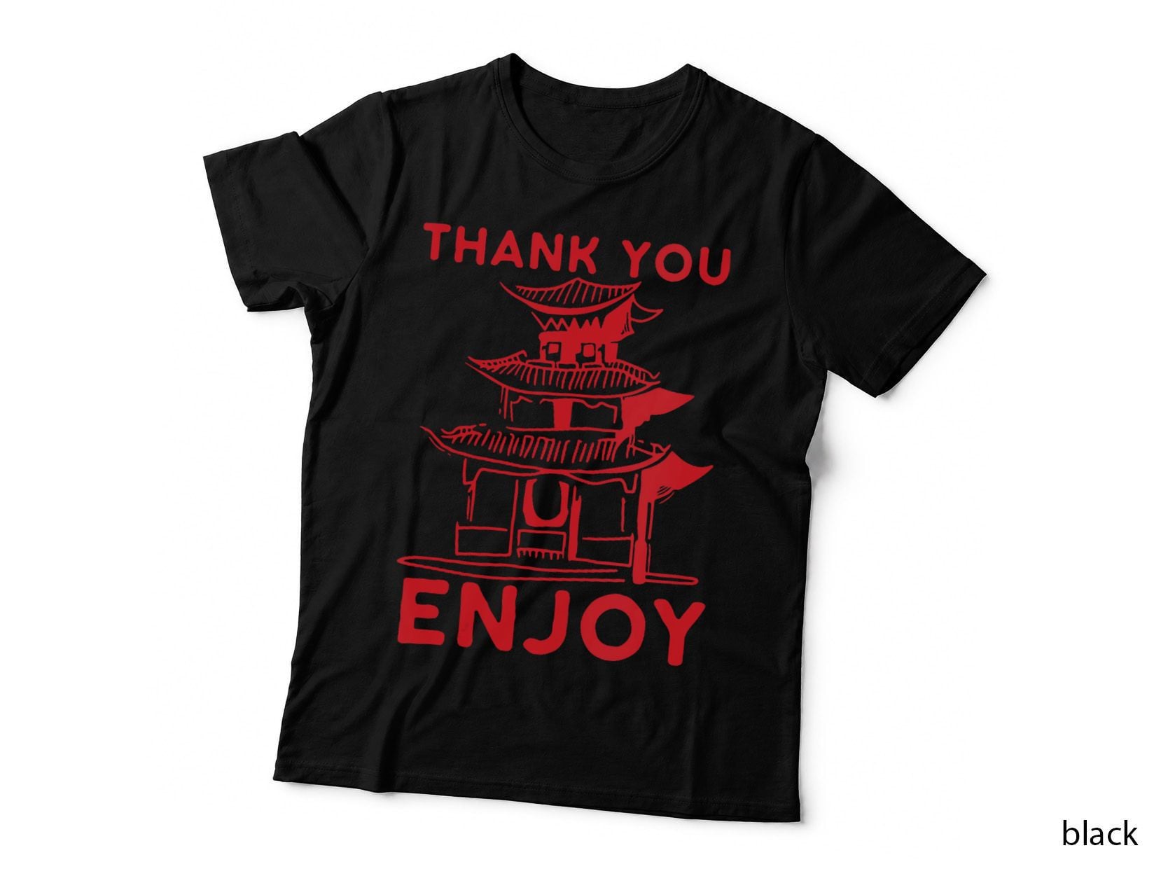 Thank You Enjoy Chinese Takeout Asian Food China Box T-Shirt