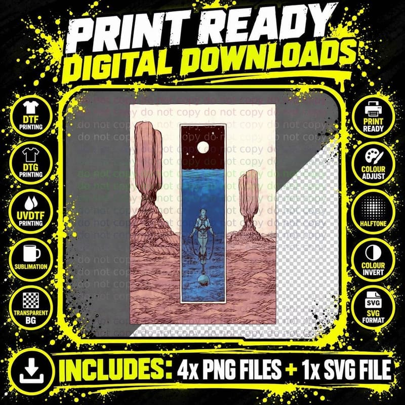 The Hanged Man T-Shirt Png SVG Digital Bundle