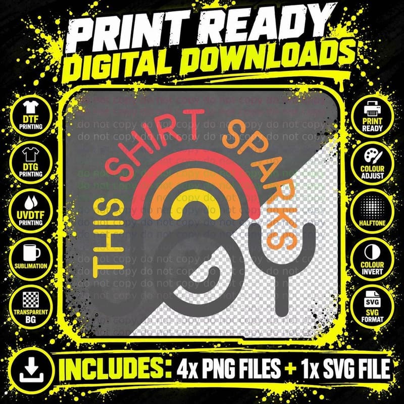 This Shirt Sparks Joy Marie! T-Shirt Png SVG Digital Bundle