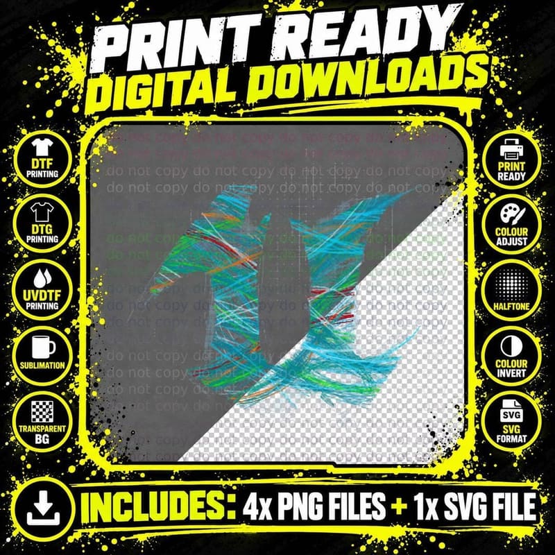 Unreal Blueprint Spaghetti T-Shirt Png SVG Digital Bundle