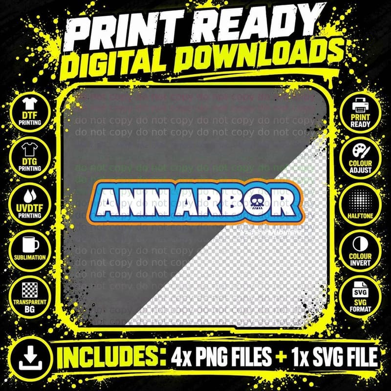 Vault of Midnight Ann Arbor T-Shirt Png SVG Digital Bundle