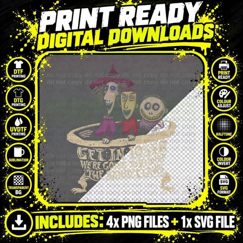 We're Going to Kidnap the Sandy Claws T-Shirt Png SVG Digital Bundle
