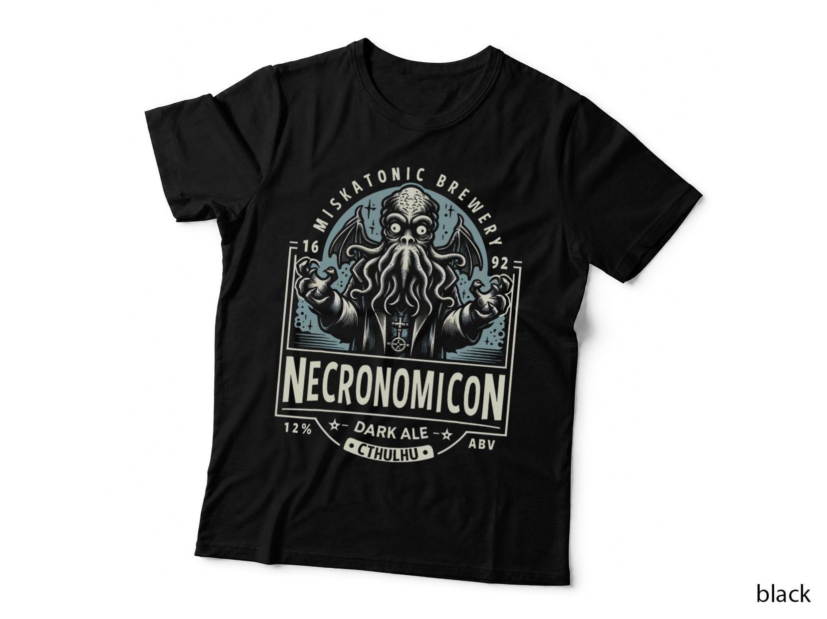 Cthulhu Dark Ale Necronomicon T-Shirt