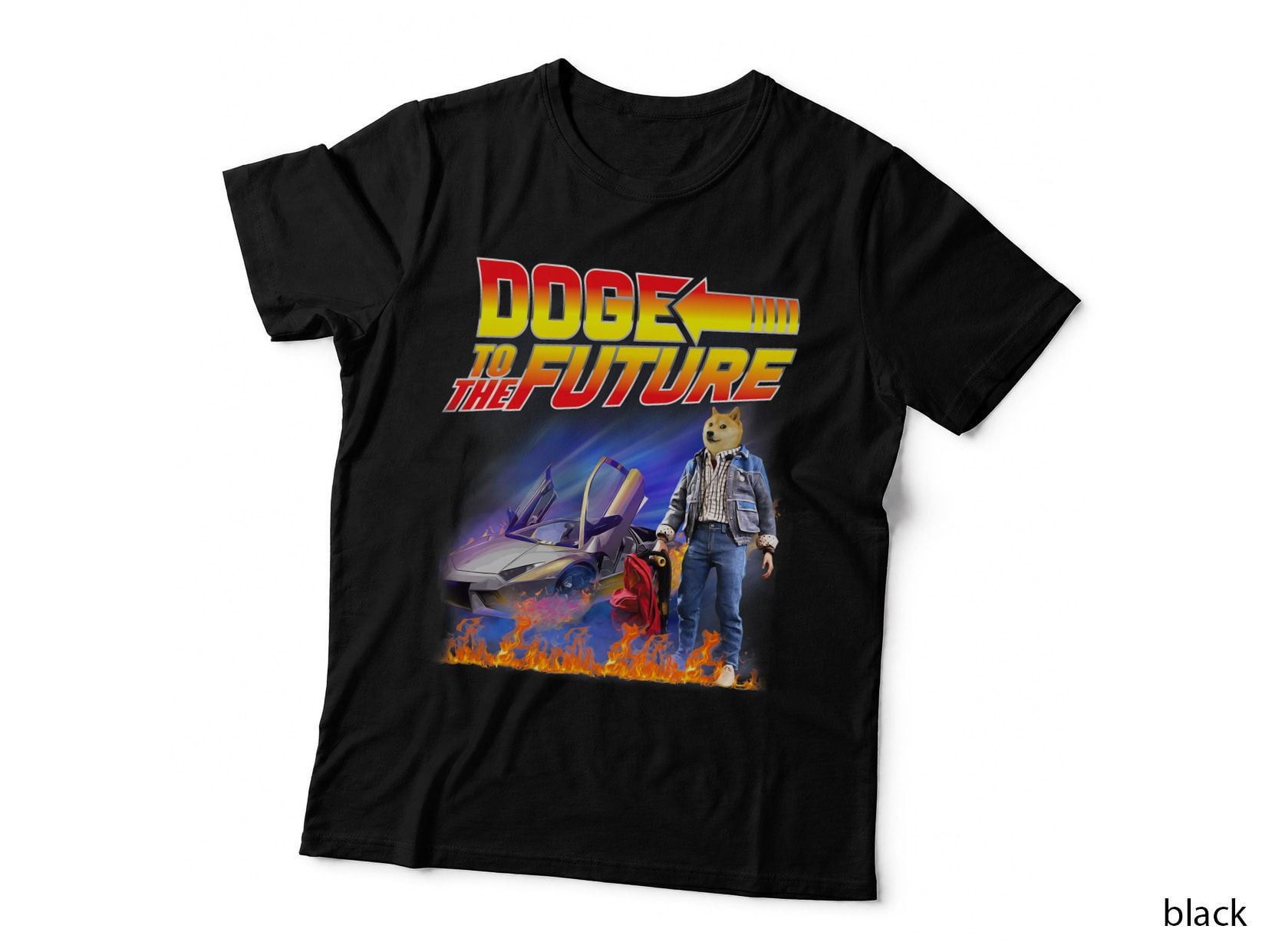 Doge to the Future Cryptocurrency Blockchain Crypto Investor T-Shirt