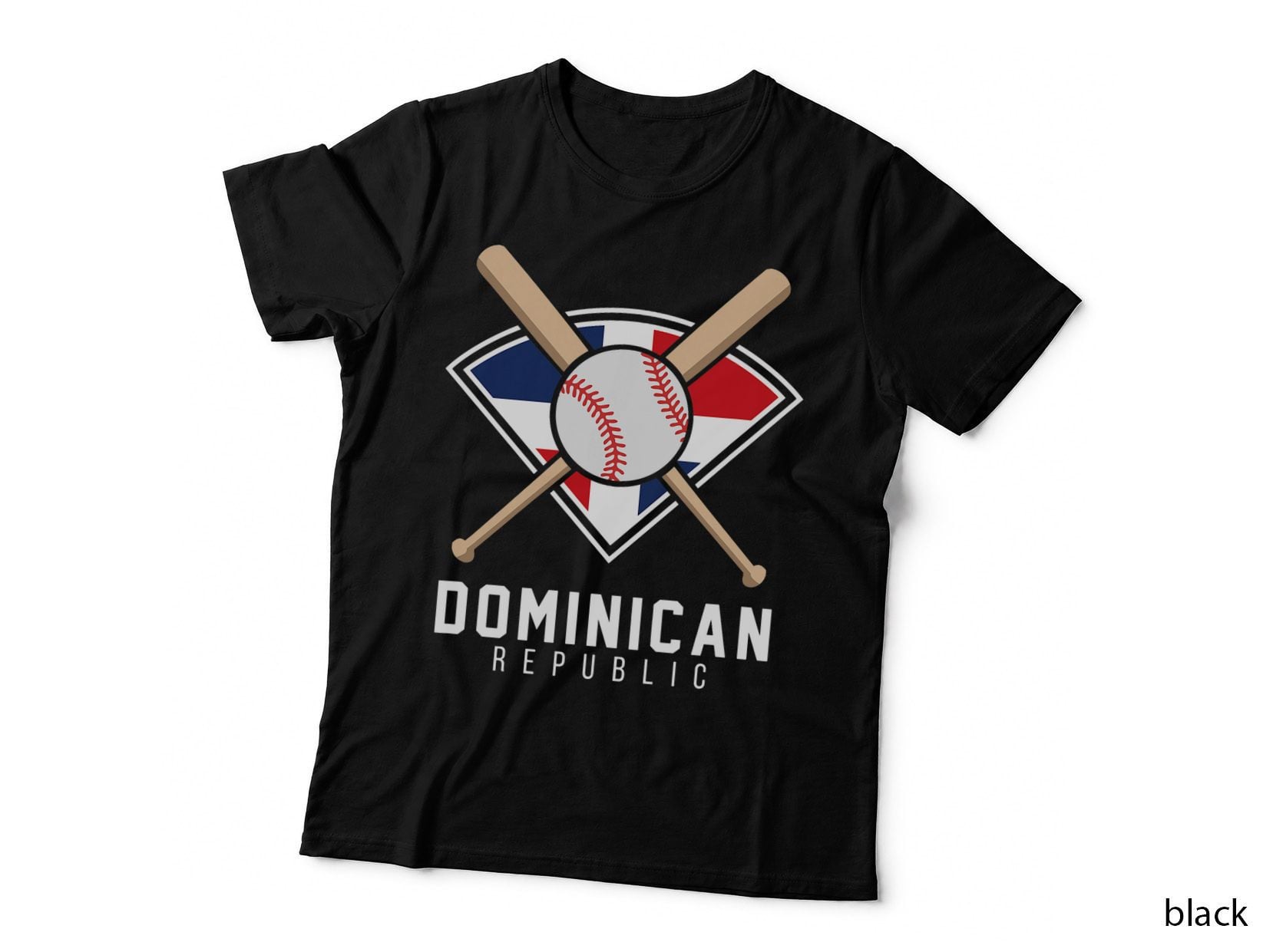 Dominican Republic Team T Flag Patriotic Beisbol T-Shirt