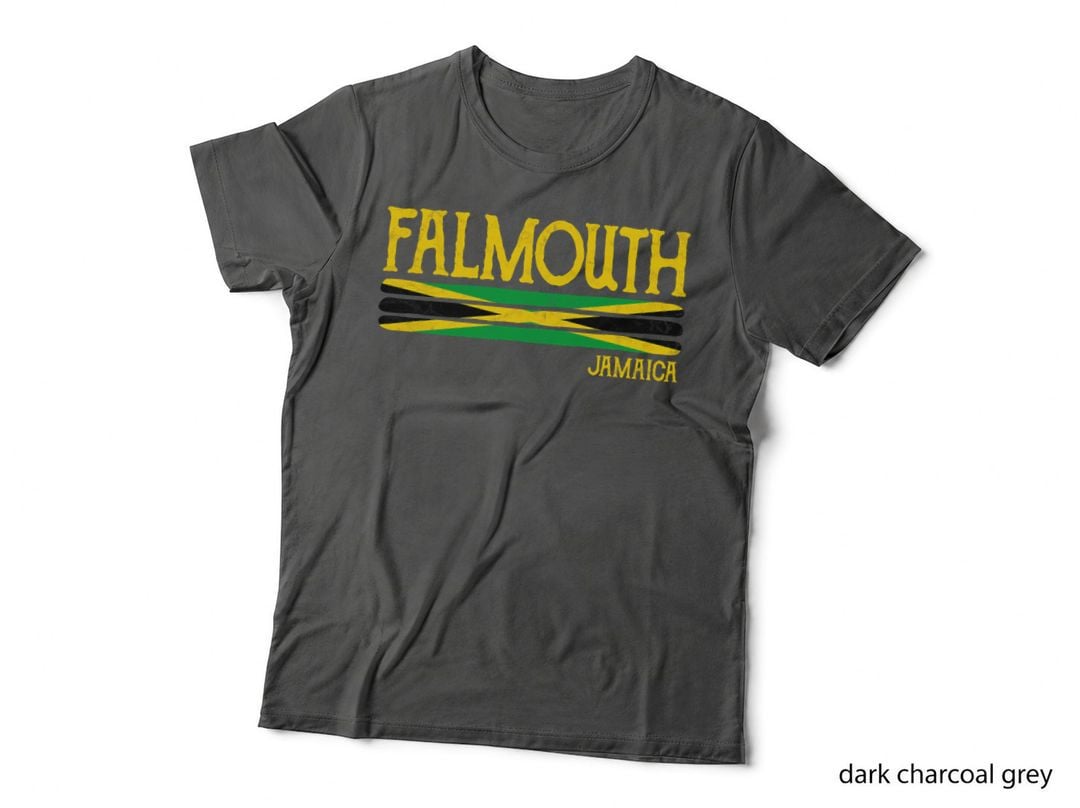 Falmouth Jamaica Souvenir Jamaican Flag Gift T-Shirt