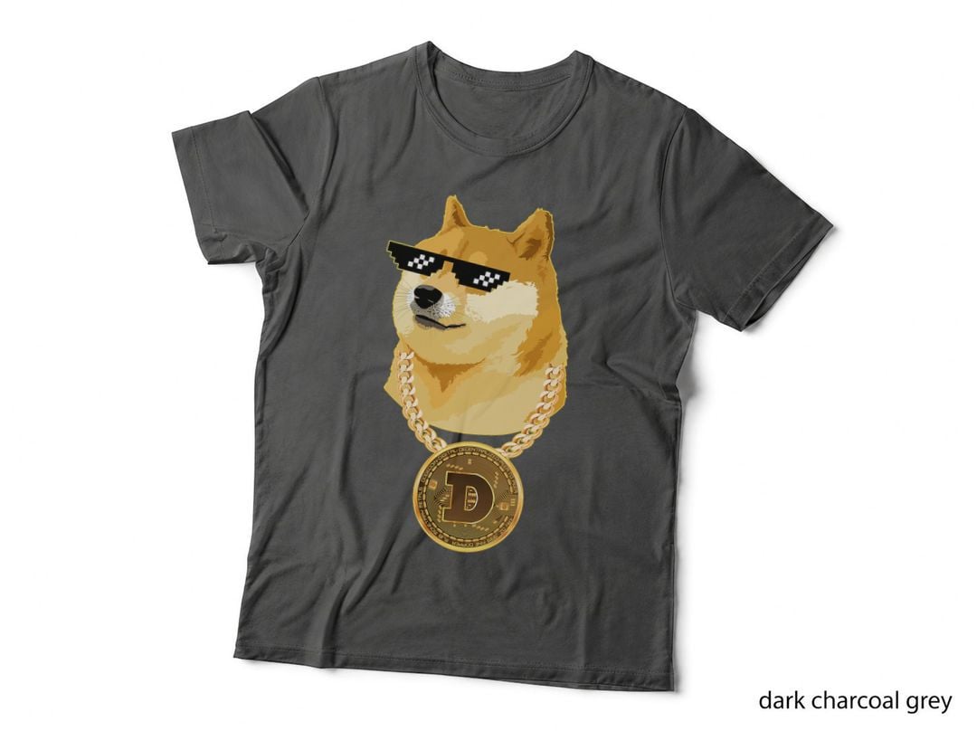 Gansta Dogecoin, Cryptocurrency Thug Doge Crypto Dogecoin T-Shirt