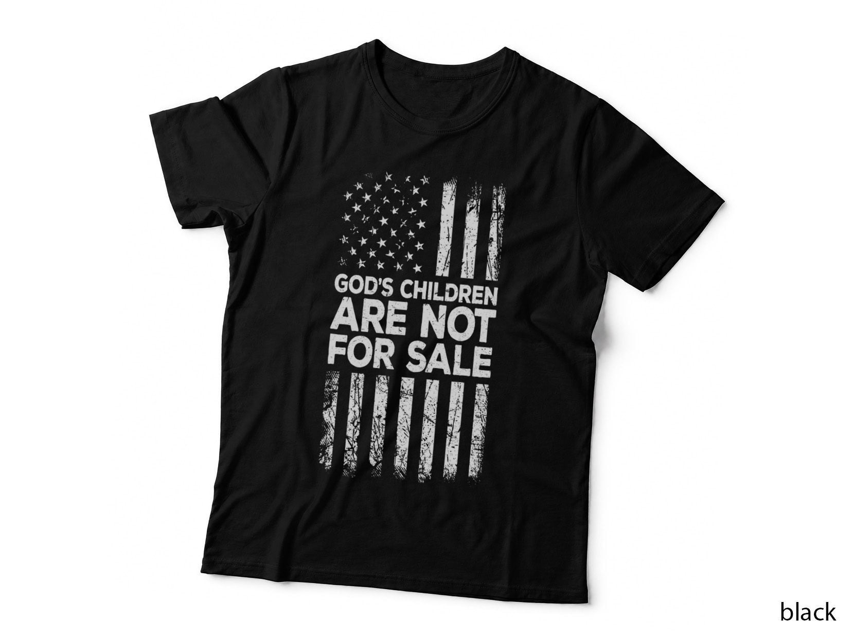 Gods Children Are Not Sale Us Flag Politics T-Shirt