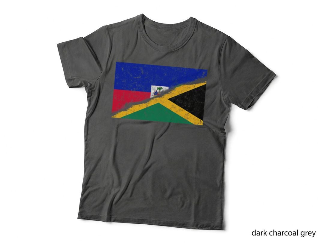 Haiti Ayiti Haitian Jamaica Jamaican Flag Day Mixed DNA T-Shirt