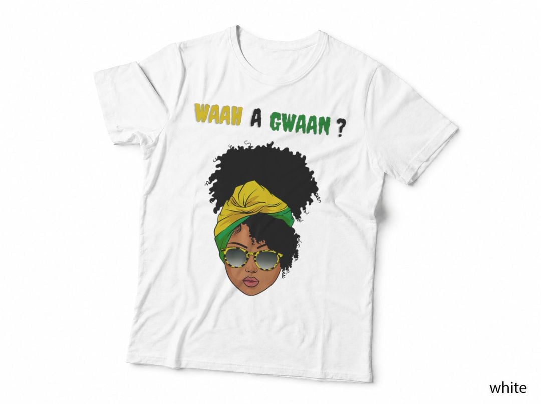 Jamaica Souvenir Wah a Gwan T for Women Flag, American T-Shirt