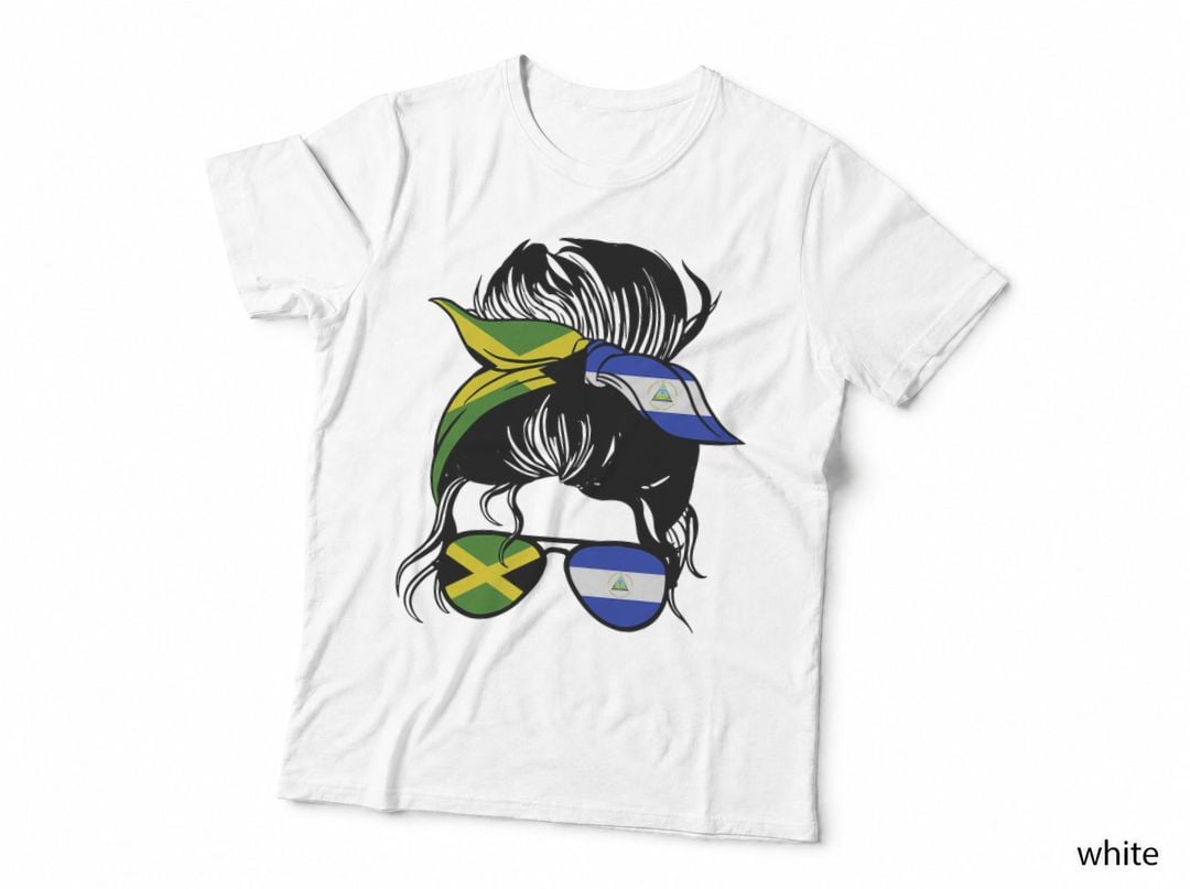 Jamaica and Nicaragua Mix Half Jamaican and Half Nicaraguan T-Shirt