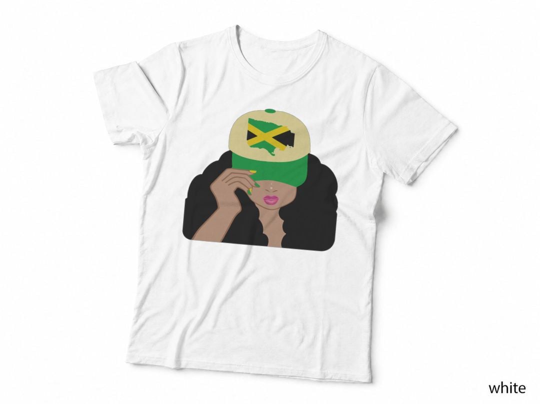 Jamaican Clothing for Women Proud Jamaica Flag Colors Top T-Shirt
