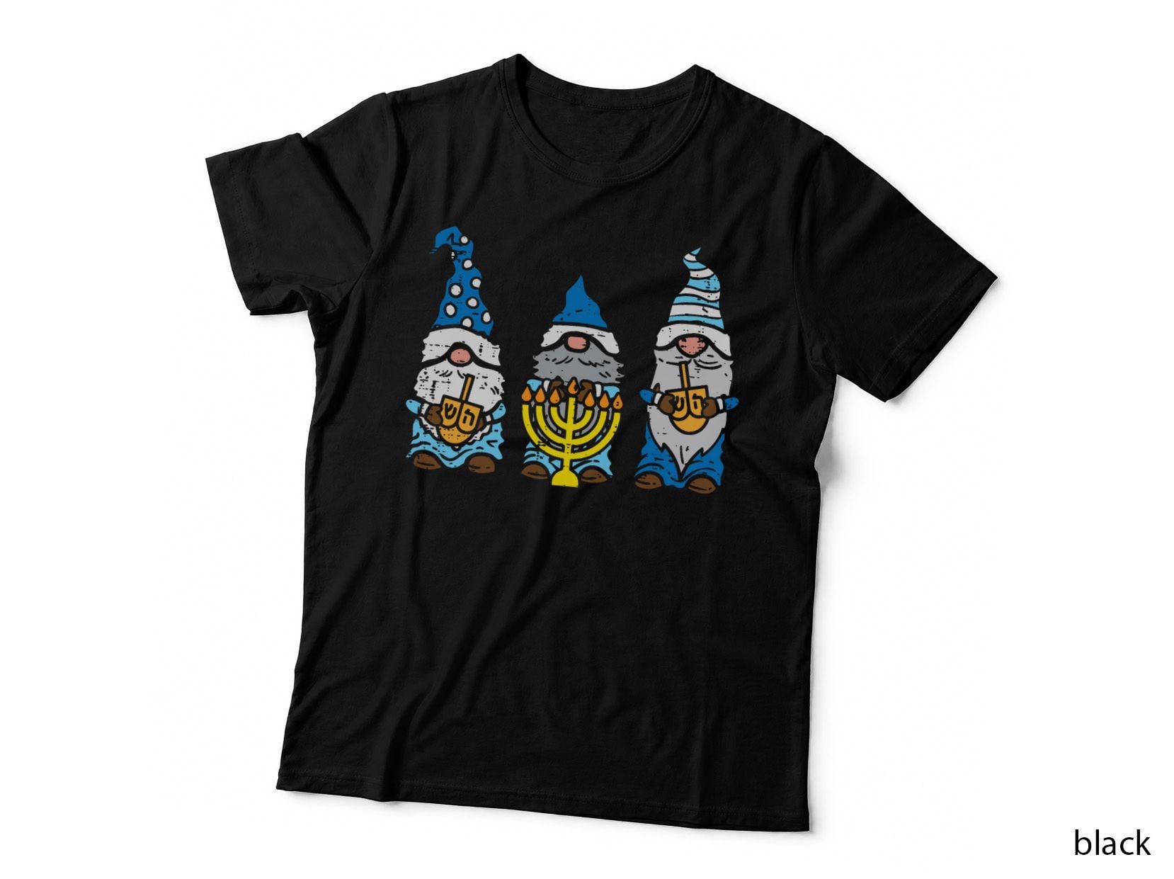 Jewish Gnomes Menorah Hanukkah Pajamas Chanukah Pjs Women T-Shirt
