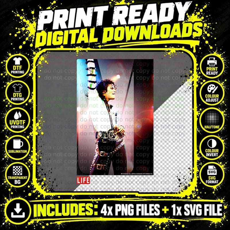 LIFE Picture Collection Michael Jackson 03, Gift T-Shirt Png SVG Digital Bundle
