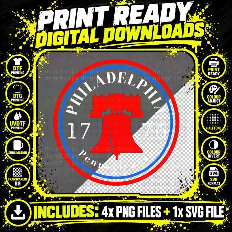 Liberty Bell 1776 Philadelphia Pennsylvania Philly Png SVG Digital Bundle