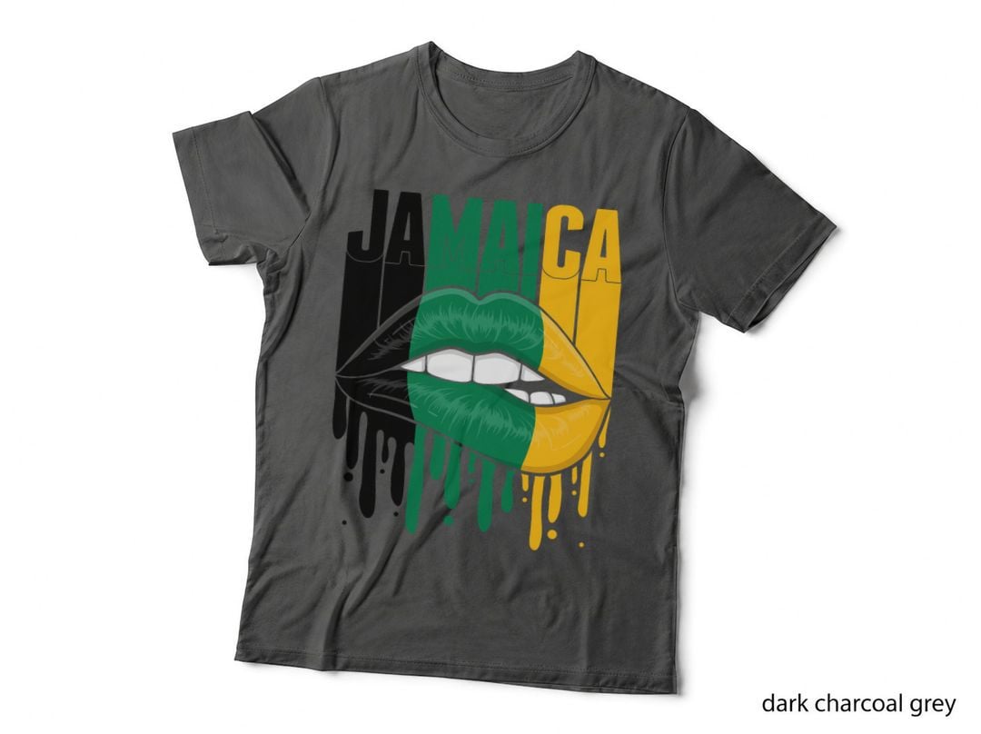 Lip Jamaica Flag Jamaican Girls Woman T-Shirt