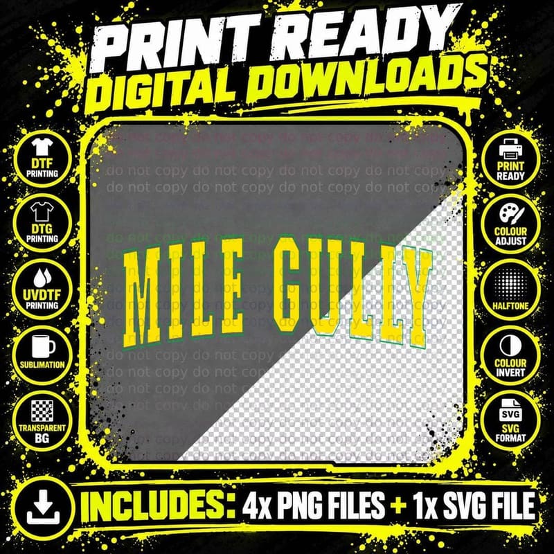 Mile Gully Jamaica Jamaican Souvenir Mile Gully T-Shirt Png SVG Digital Bundle