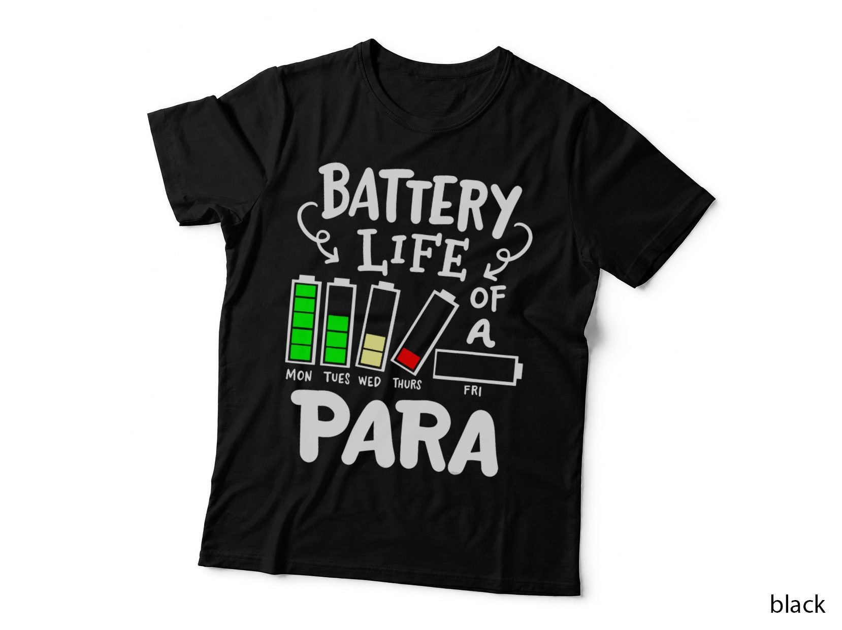 Para Battery Life of a Para T-Shirt