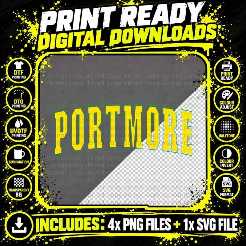 Portmore Jamaica Jamaican Souvenir Portmore T-Shirt Png SVG Digital Bundle