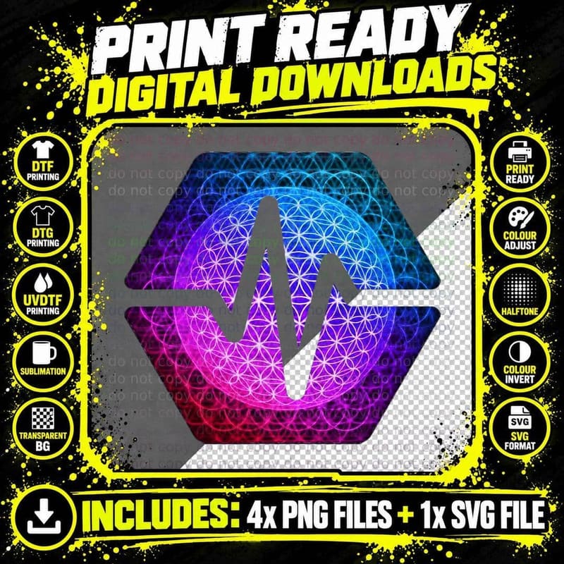 Pulsechain Crypto Pulse PLS Sphere Ball Logo T-Shirt Png SVG Digital Bundle