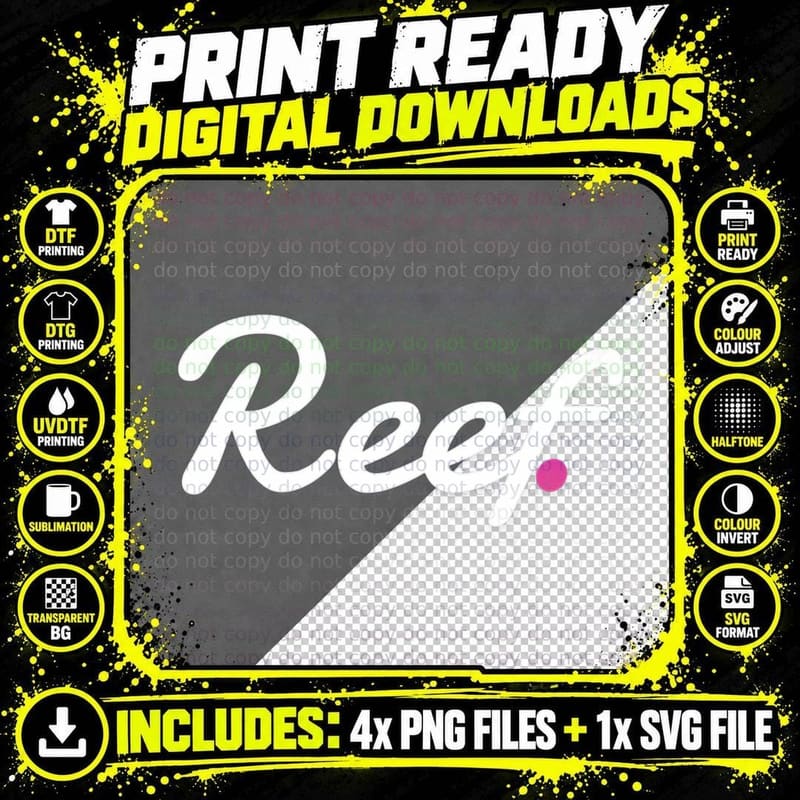 Reef Coin Cryptocurrency Crypto, Investor, Gift T-Shirt Png SVG Digital Bundle