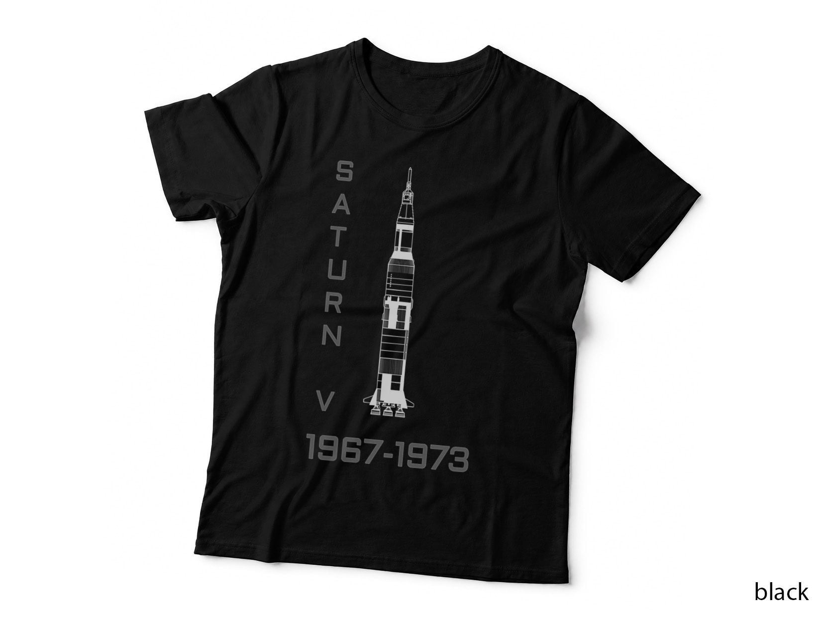 Saturn V 5 Rocket 1967-1973 Moon Landings T-Shirt