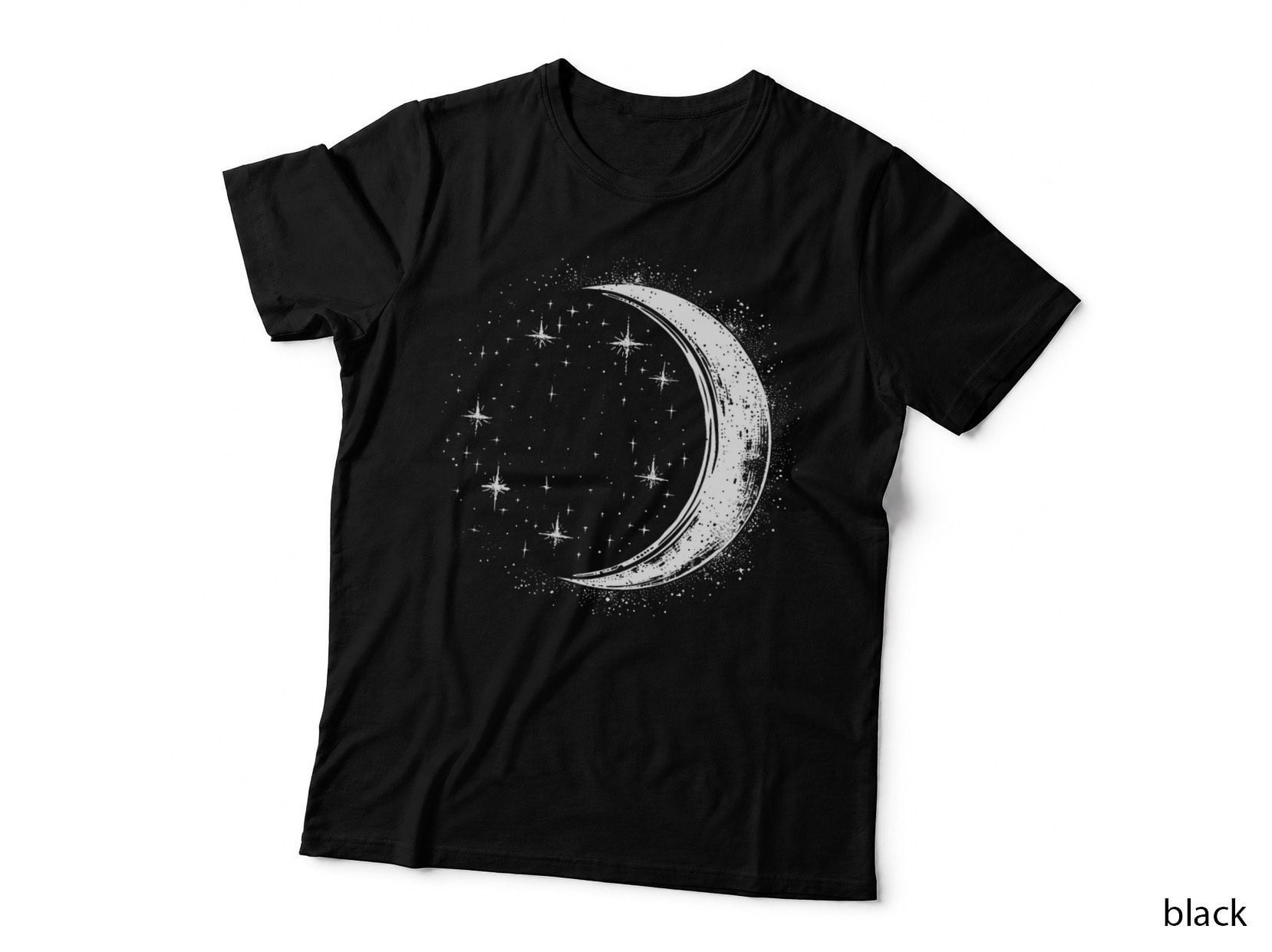 Starlight and Simple Crescent Moon T-Shirt