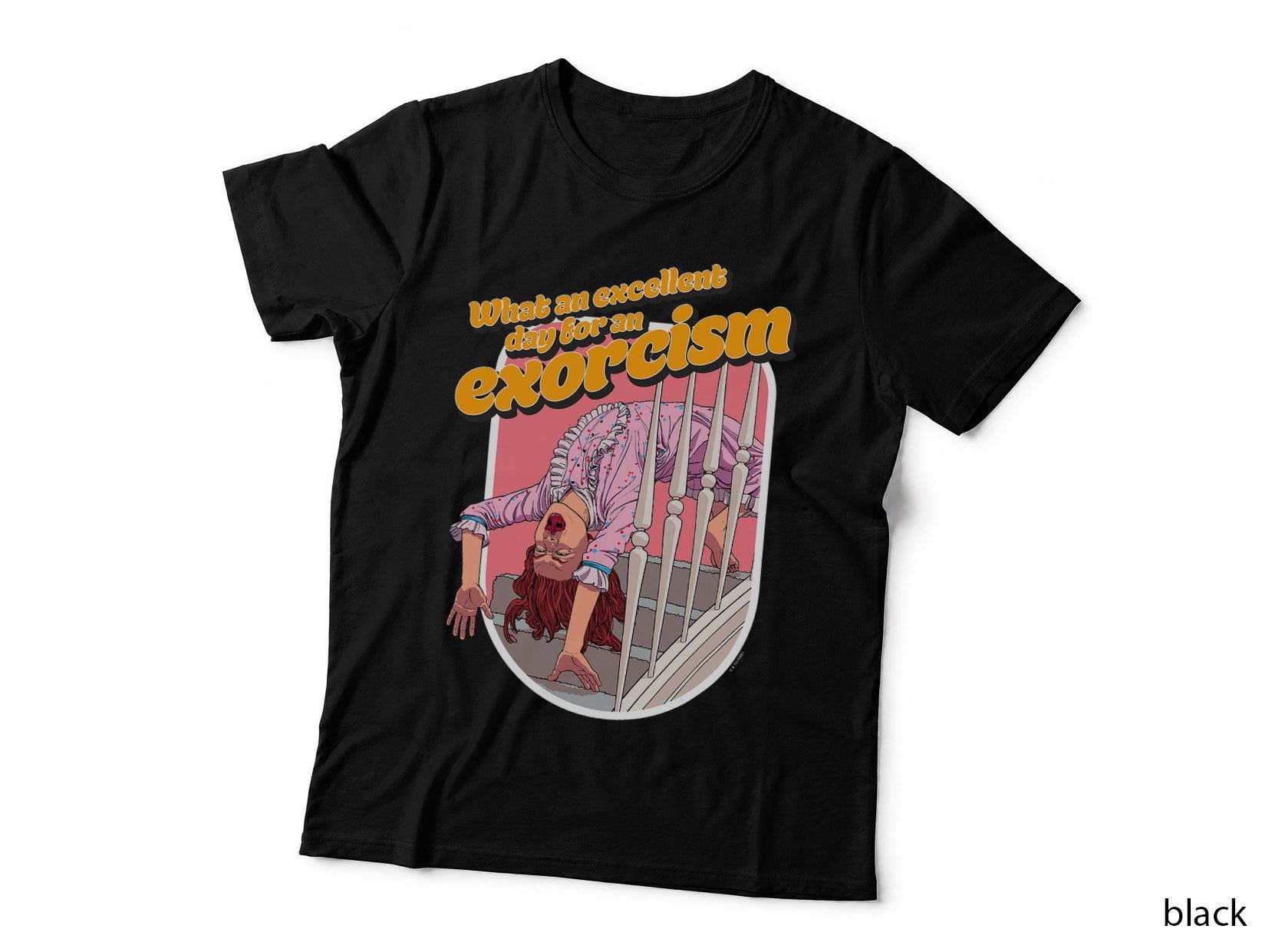 The Exorcist What an Excellent Day for an Exorcism Stairs T-Shirt