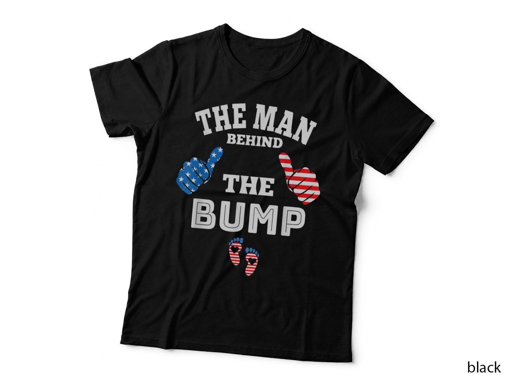 The Man Behind the Baby Bump, July 4th T-Shirt