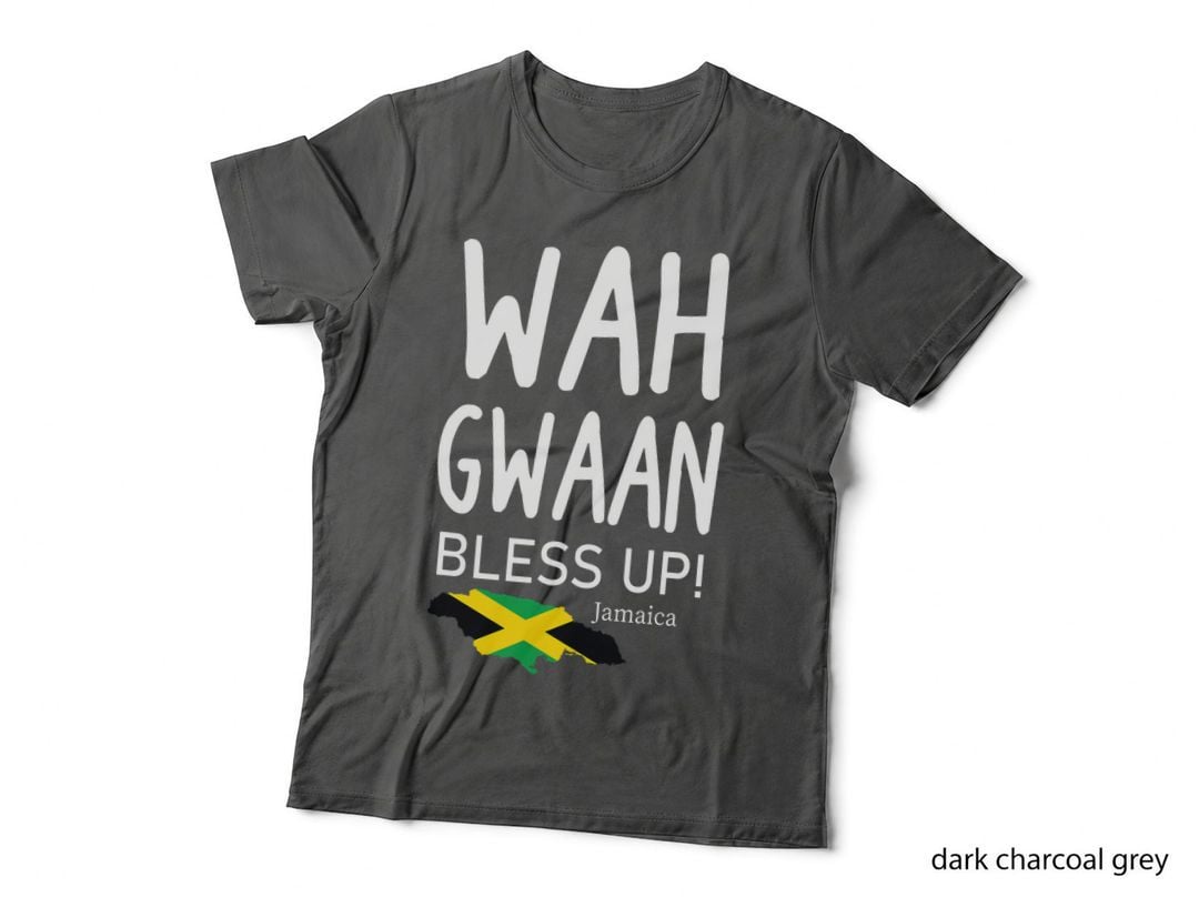 Wah Gwaan Jamaican Jamaica Apparel Slang Design T-Shirt