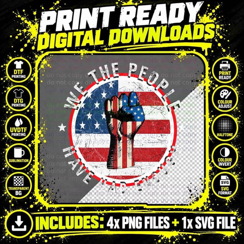 We the People Have Had Enough - Anti Government Png SVG Digital Bundle