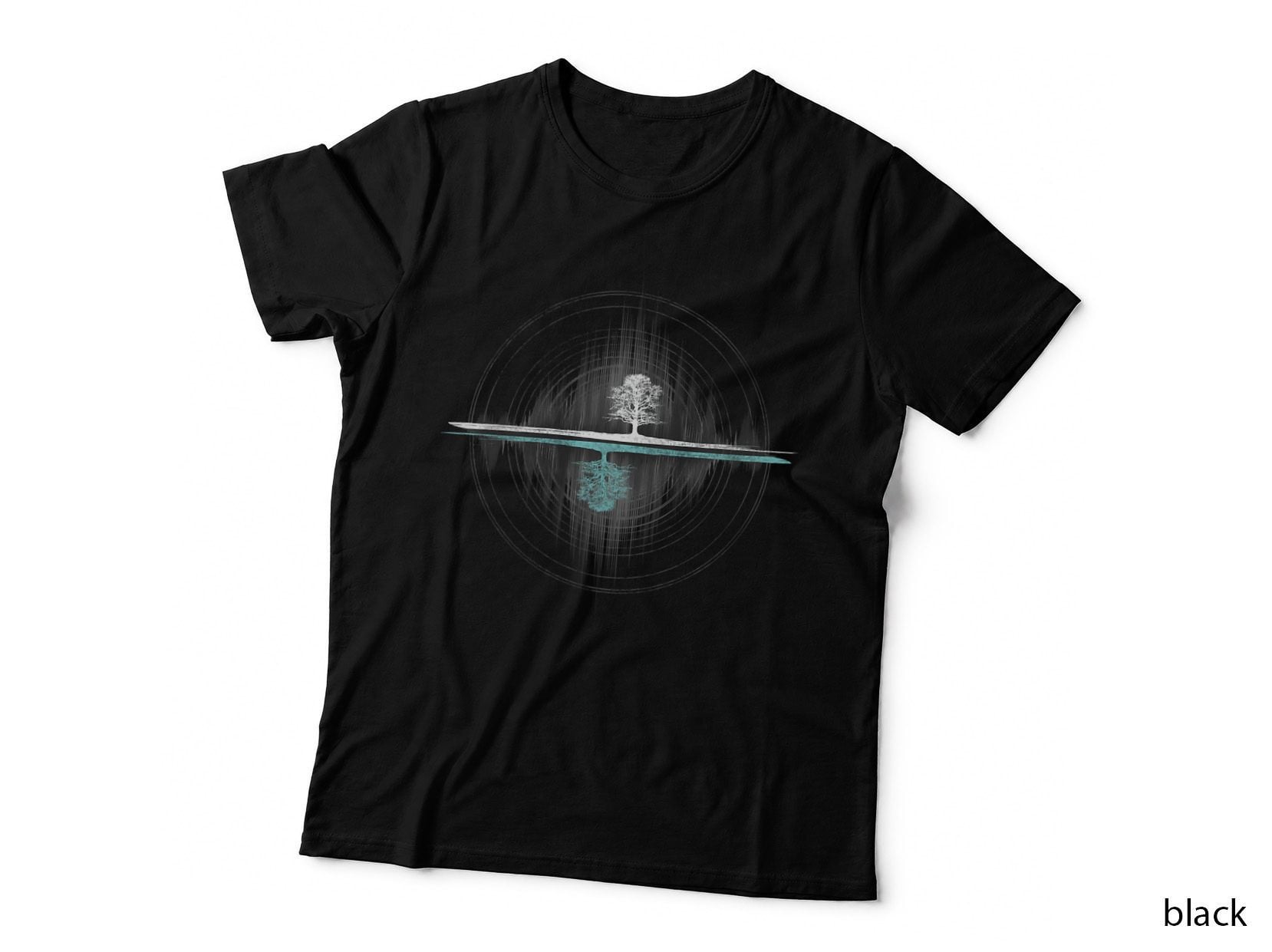 Yin Yang Tree of Life Soundwave T-Shirt