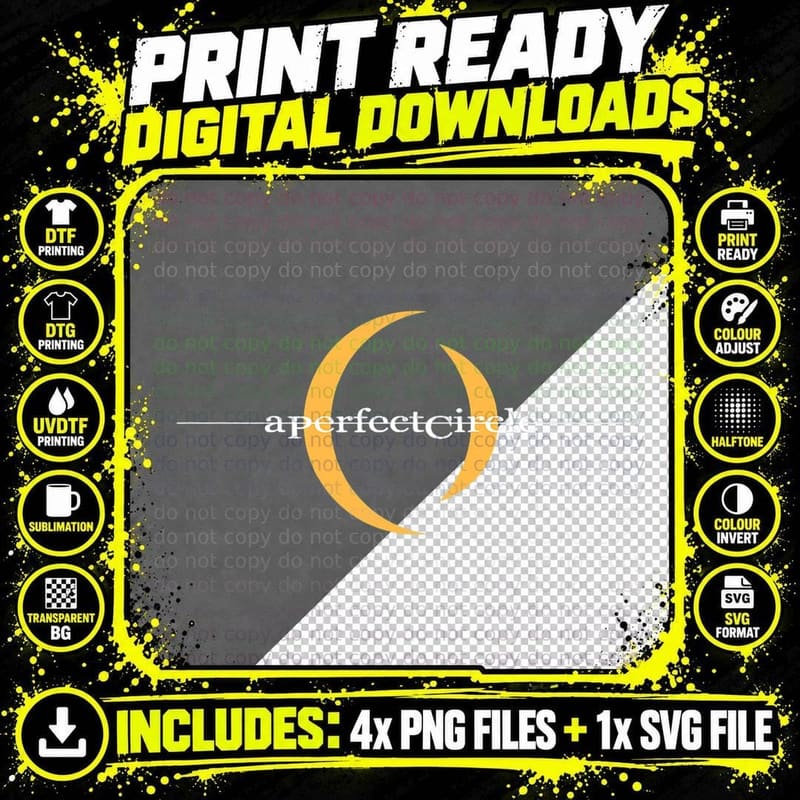 A Perfect Circle - Logo T-Shirt Png SVG Digital Bundle