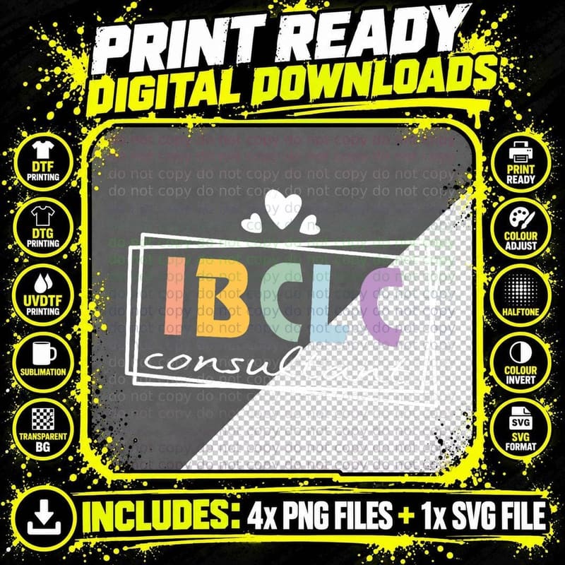 IBCLC Lactation Consultant Squad Master Breastfeeding Png SVG Digital Bundle