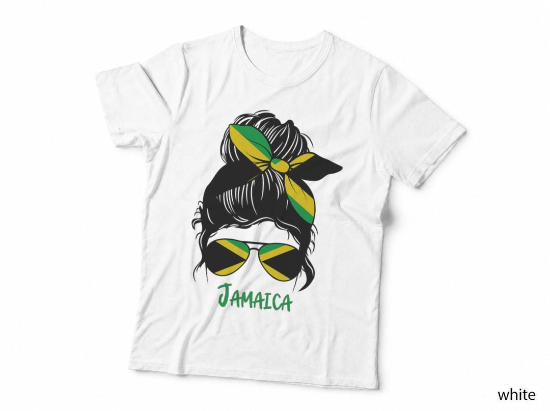 Jamaican Girl Jamaica Girl Jamaica Woman Flag T-Shirt