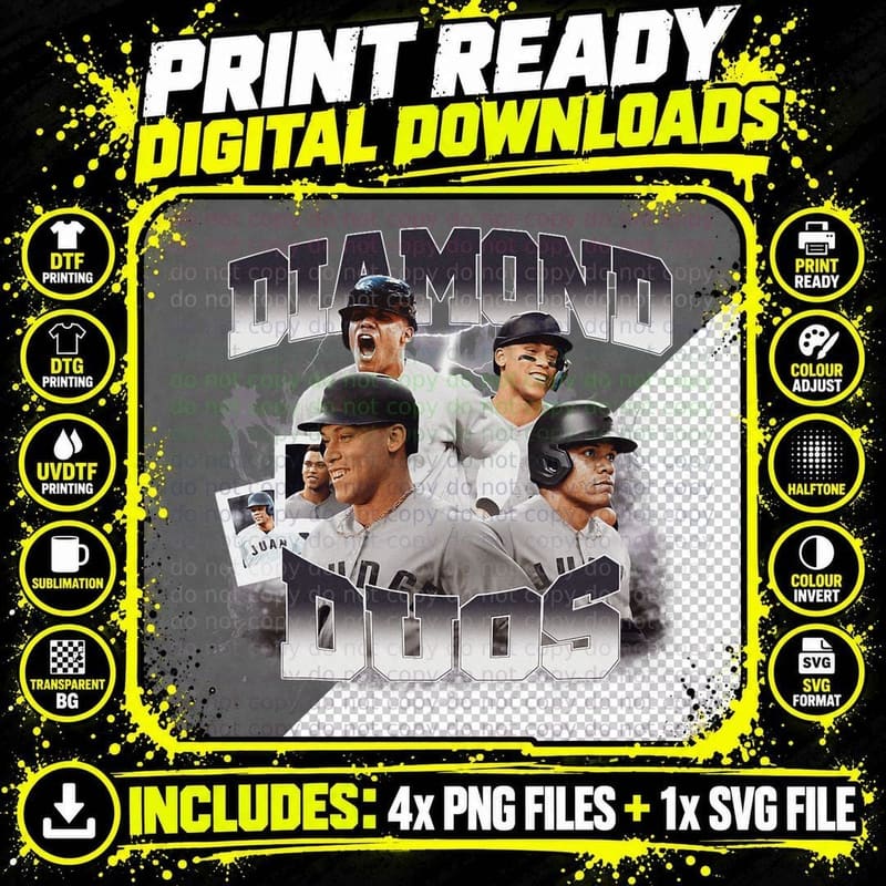Juan Soto & Aaron Judge New York Duos MLBDDUO4001 T-Shirt Png SVG Digital Bundle
